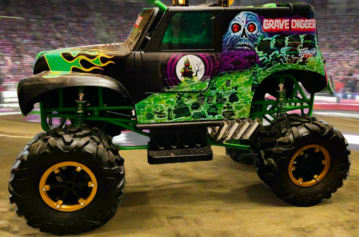 Wheel set for Monster Jam Grave Digger