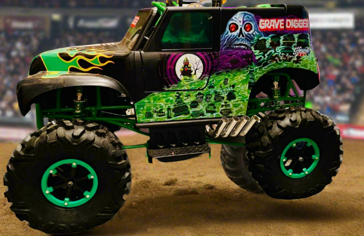 Wheel set for Monster Jam Grave Digger