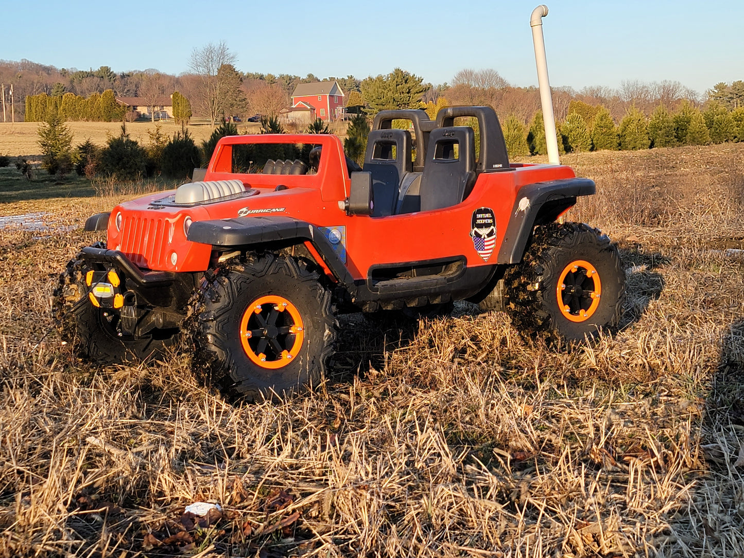 Wheel set for Power Wheels Jeep Hurricane