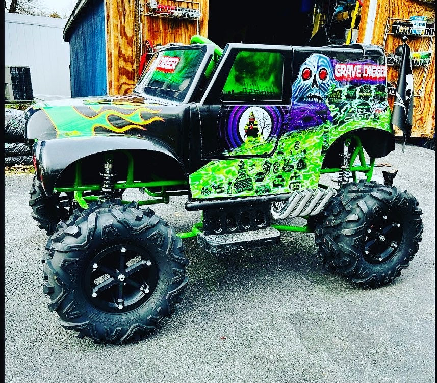 Grave digger power wheels rubber tires online